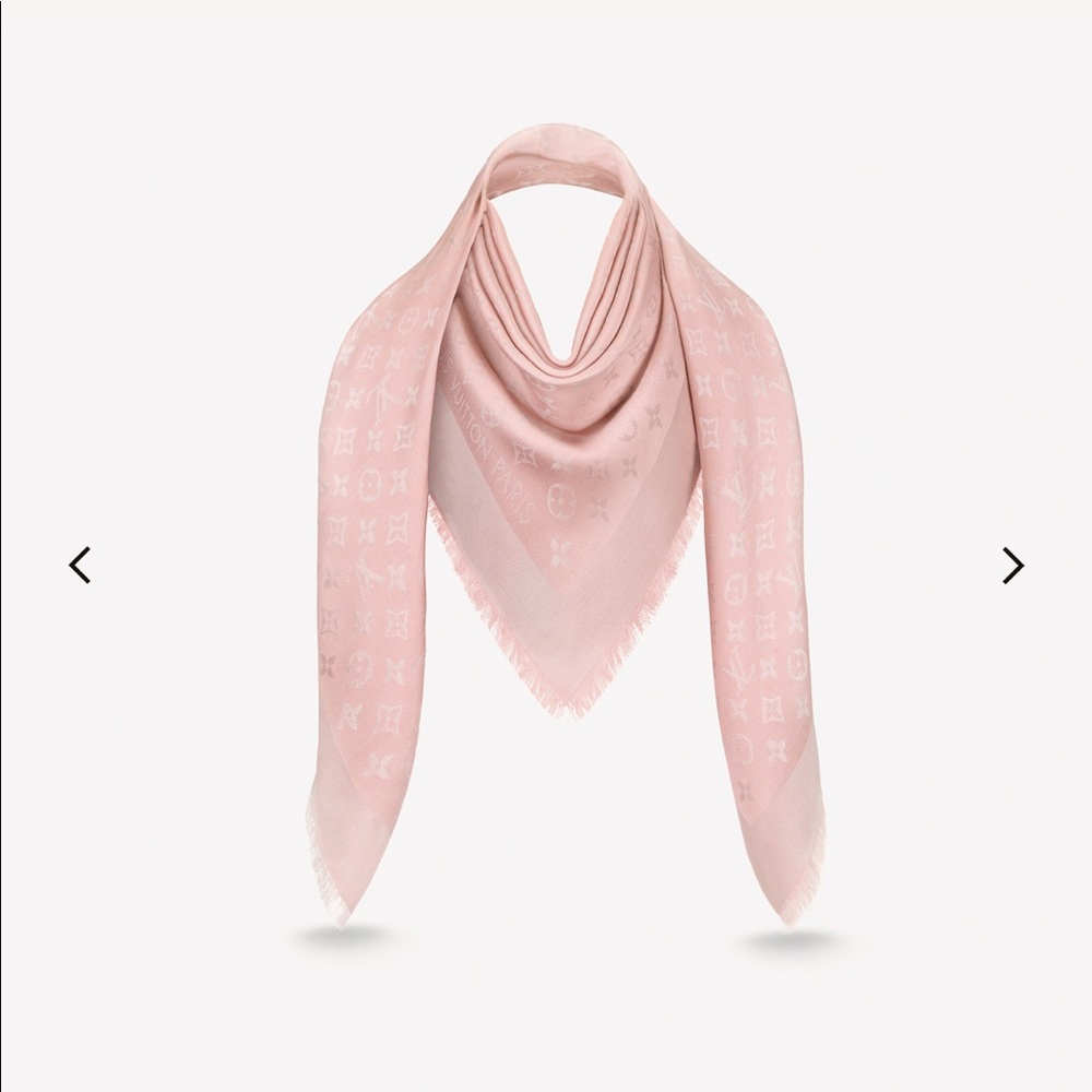 Authentic Louis Vuitton ombré shine monogram scarf